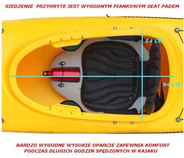 POLIETYLENOWY kajak jednoosobowy Traper