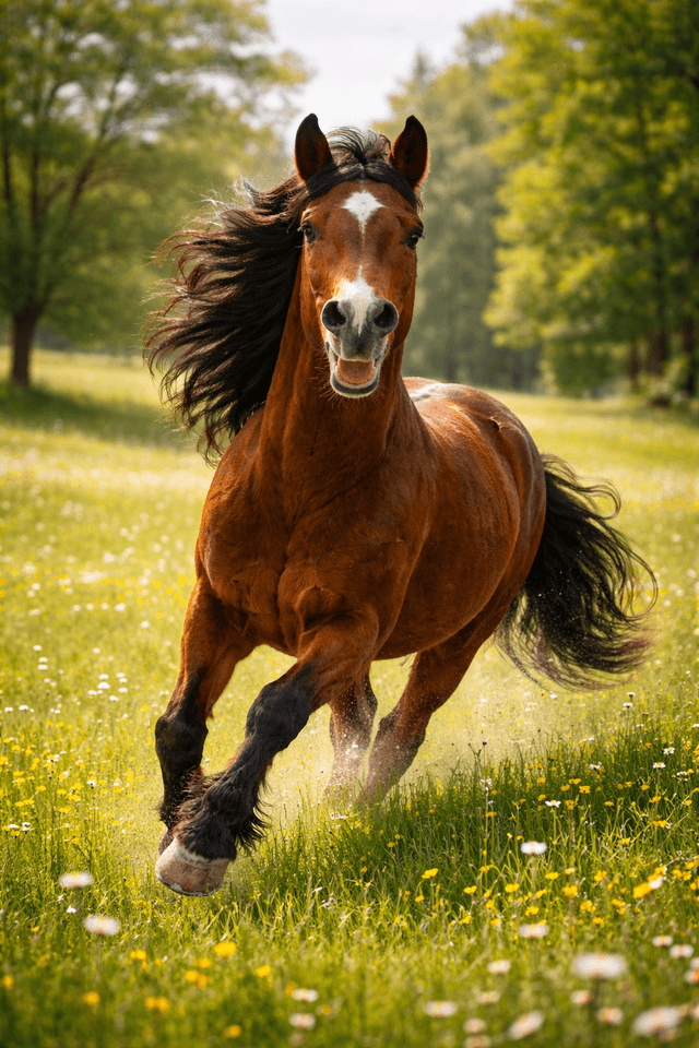 Fundacja Eulalii koń na łące