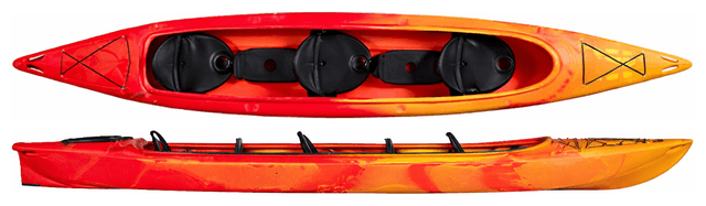 kajak 3 dorosłe + 1 lub 2 dzieci family