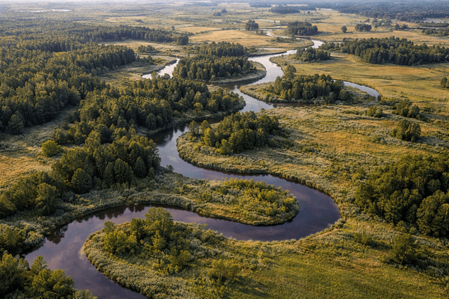 Pisa z lotu ptaka - meandry PIsy