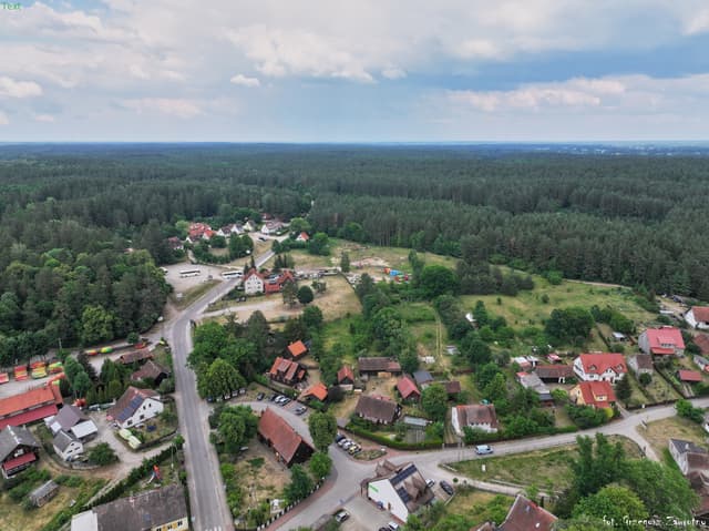Krutyń z lotu ptaka