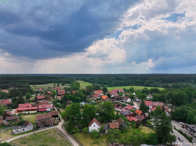 Przed Burzą Krutyń i okolice z lotu ptaka